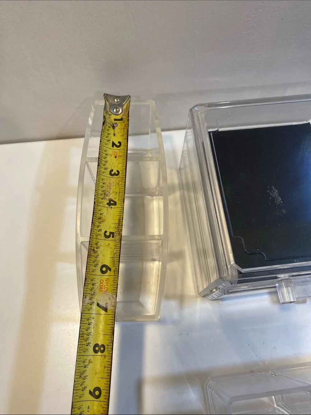 Clear Acrylic Cosmetic Organizer with Drawers and Compartments